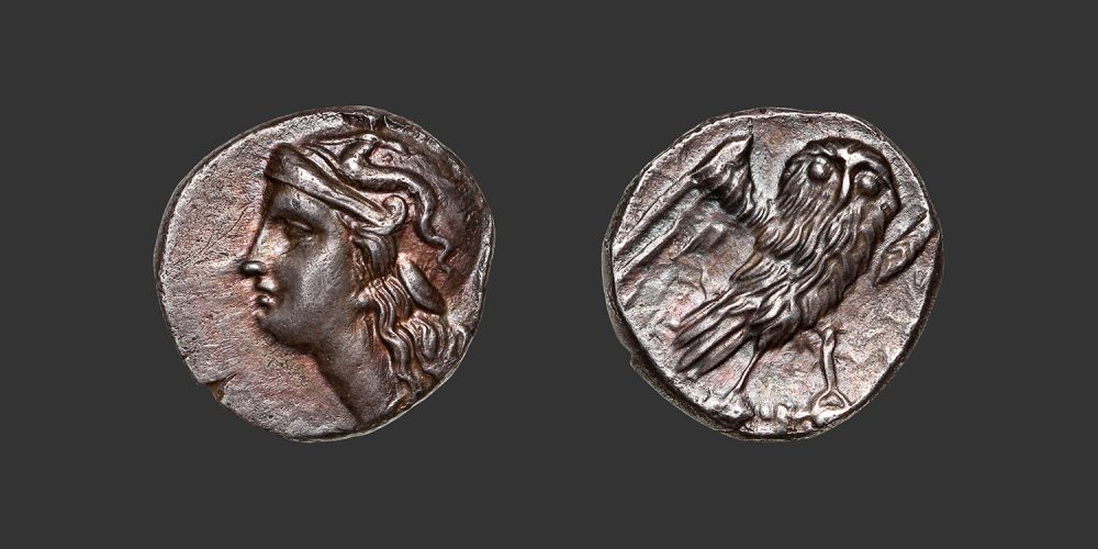 Odysseus numismatique monnaie grecque Calabre Tarente drachme