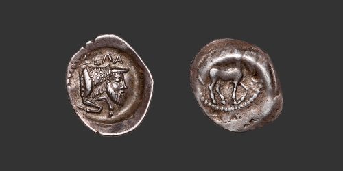 Odysseus numismatique monnaie grecque Sicile Gela litra