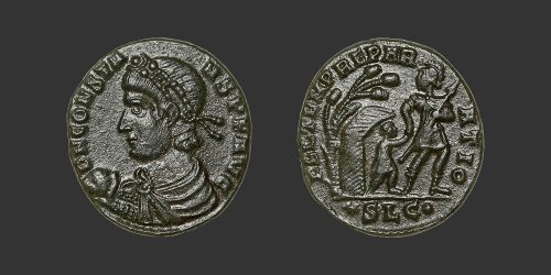 Odysseus numismatique monnaie romaine Constant Ier maiorina centenionalis