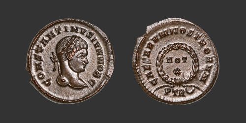 Odysseus numismatique monnaie romaine Constantin II follis nummus