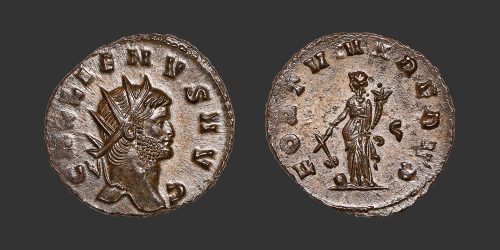 Odysseus numismatique monnaie romaine Gallien antoninien