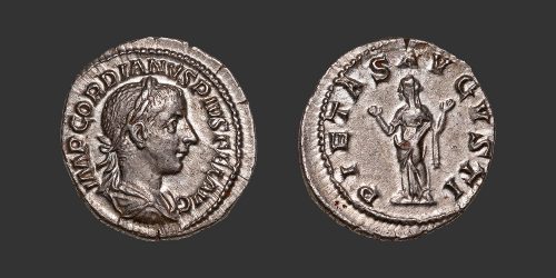 Odysseus numismatique monnaie romaine Gordien III denier