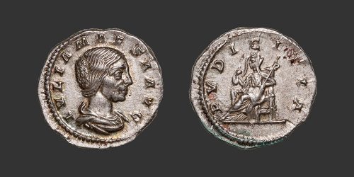 Odysseus numismatique monnaie romaine Julia Maesa denier