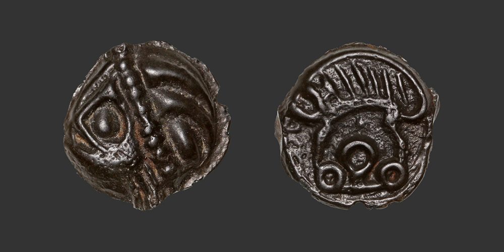 Odysseus numismatique monnaie gauloise Leuques potin