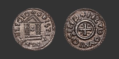 Odysseus numismatique monnaie carolingienne Louis Ier le Pieux denier