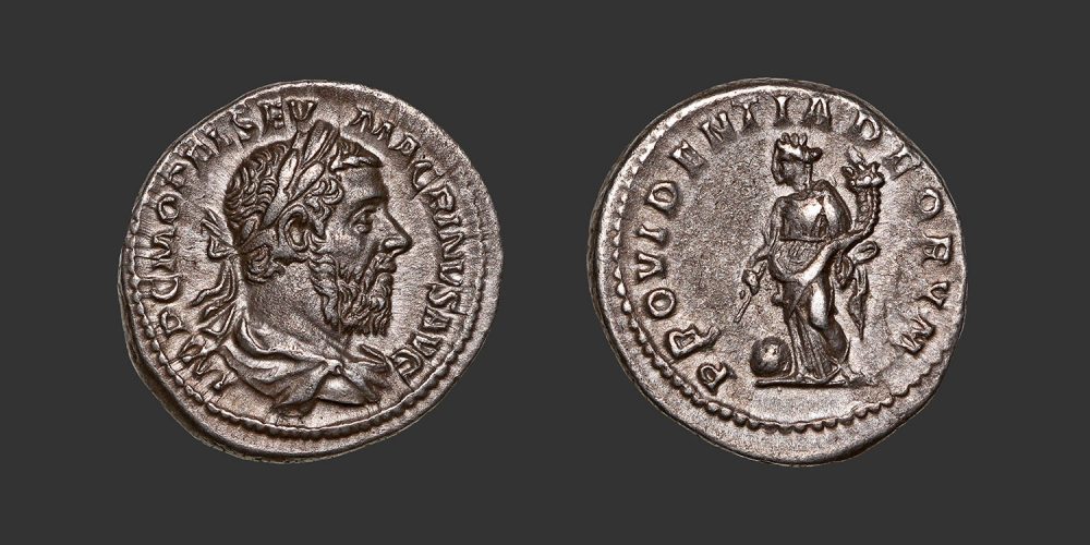 Odysseus numismatique monnaie romaine Macrin denier