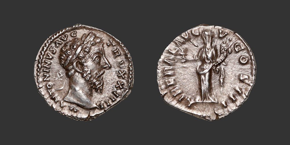 Odysseus numismatique monnaie romaine Marc Aurèle denier
