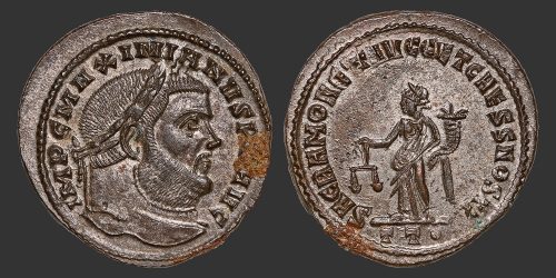 Odysseus numismatique monnaie romaine Maximien follis