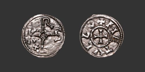Odysseus numismatique monnaie carolingienne Melle Charles le Chauve obole
