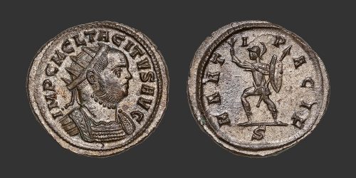 Odysseus numismatique monnaie romaine Tacite antoninien