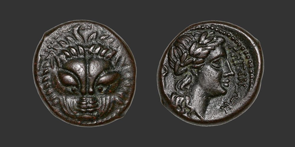 Odysseus numismatique monnaie grecque Bruttium Rhêgium bronze