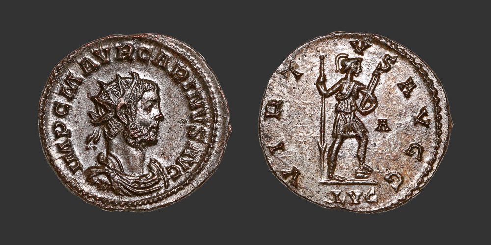 Odysseus numismatique monnaie romaine Carin antoninien