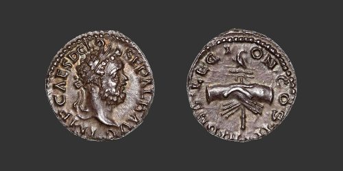 Odysseus numismatique monnaie romaine Clodius Albinus denier