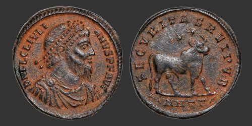 Odysseus numismatique monnaie romaine Julien II double maiorina