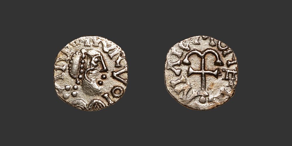 Odysseus numismatique monnaie mérovingienne Neustrie trémissis triens