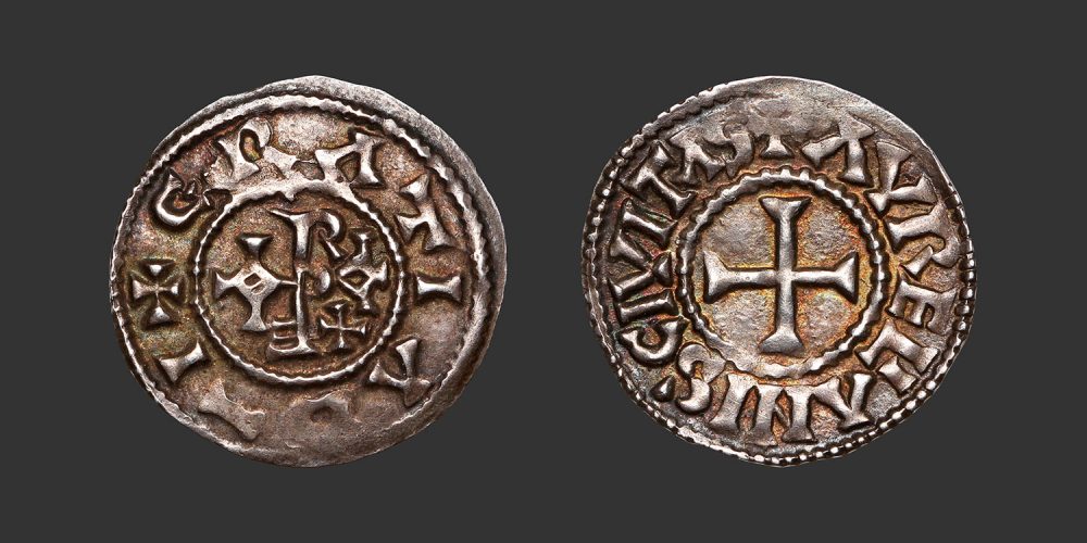 Odysseus numismatique monnaie carolingienne Orléans Raoul denier