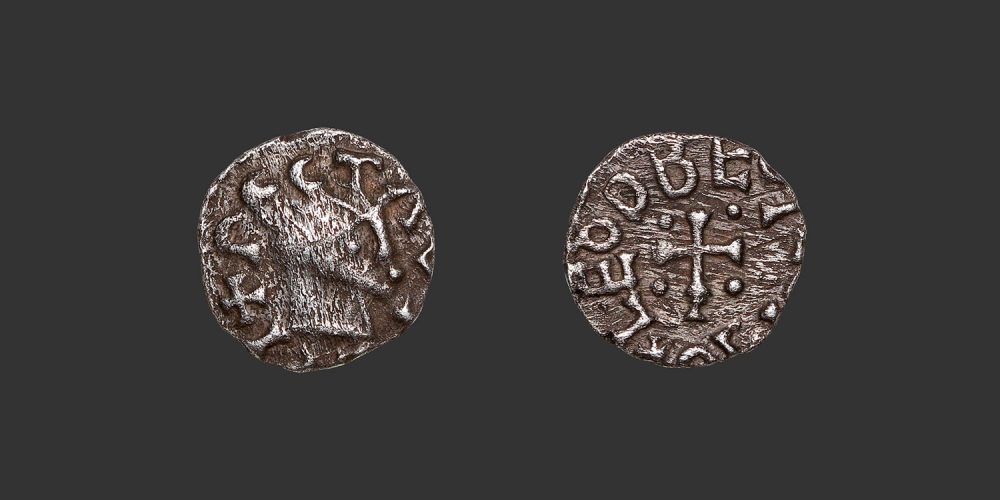Odysseus numismatique monnaie mérovingienne Poitiers denier