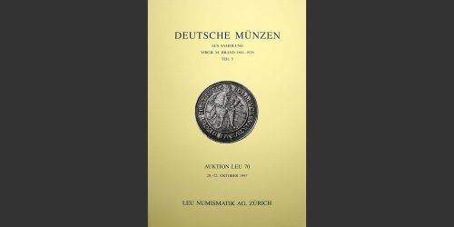 Odysseus Numismatique Livres Catalogues de Vente Monnaies AUKTION 70 - DEUTSCHE MÜNZEN - SAMMLUNG VIRGIL M. BRAND • Leu Numismatik 1997