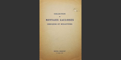 Odysseus Numismatique Livres Catalogues de Vente Monnaies COLLECTION DE MONNAIES GAULOISES, GRECQUES ET BYZANTINES • Bourgey 1953