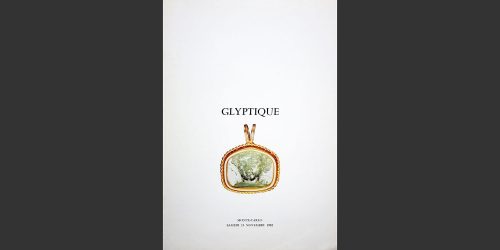 Odysseus Numismatique Livres Catalogues de Vente Intailles GLYPTIQUE • Vinchon - Mariaud de Serres 1982