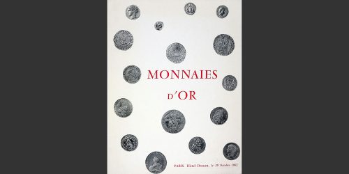 Odysseus Numismatique Livres Catalogues de Vente Monnaies MONNAIES D'OR • Vinchon 1962