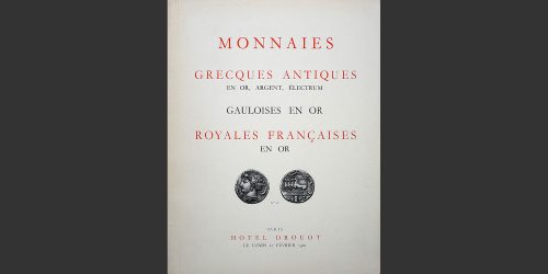 Odysseus Numismatique Livres Catalogues de Vente Monnaies MONNAIES GRECQUES ANTIQUES EN OR, ARGENT, ÉLECTRUM - GAULOISES EN OR - ROYALES FRANÇAISES EN OR • Vinchon 1961