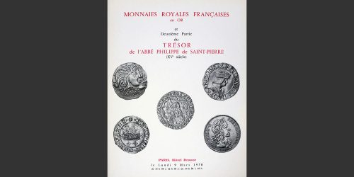 Odysseus Numismatique Livres Catalogues de Vente Monnaies TRÉSOR DE L'ABBÉ PHILIPPE DE SAINT-PIERRE • Vinchon 1970