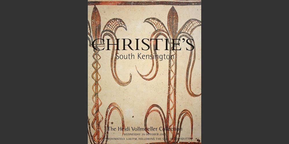 Odysseus Numismatique Livres Catalogues de Vente Archéologie THE HEIDI VOLLMOELLER COLLECTION • Christie's 2003