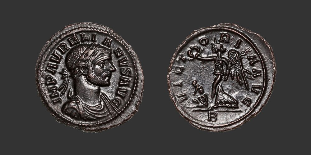 Odysseus numismatique monnaie romaine Aurélien denier