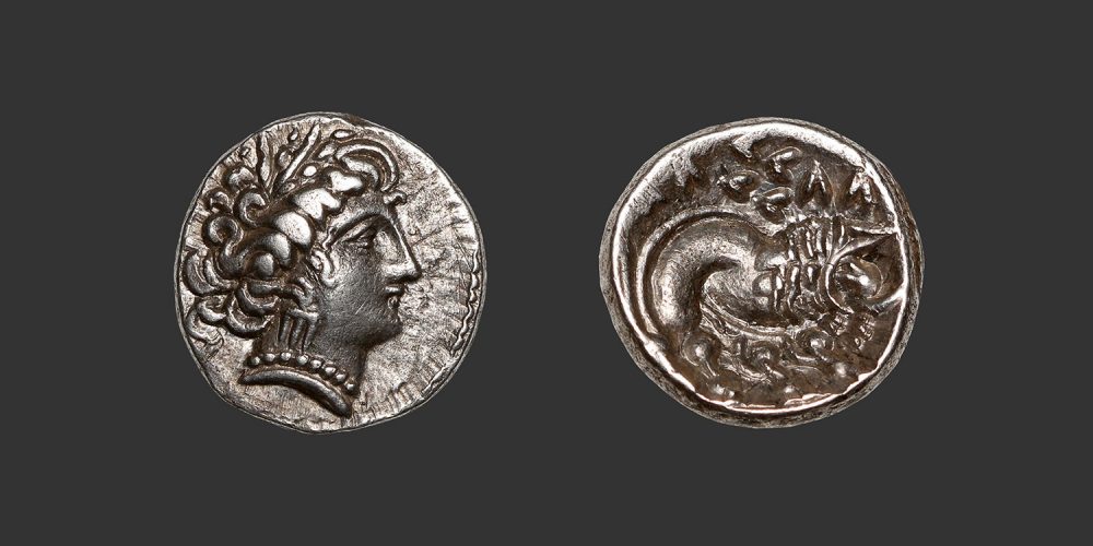 Odysseus numismatique monnaie grecque gauloise Celto-Ligures drachme