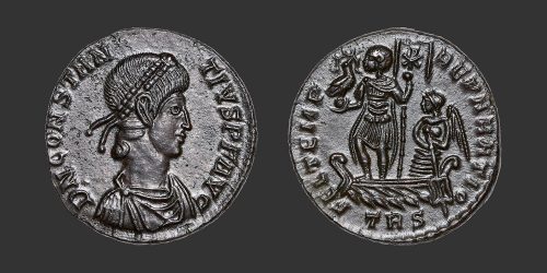 Odysseus numismatique monnaie romaine Constance II maiorina centenionalis