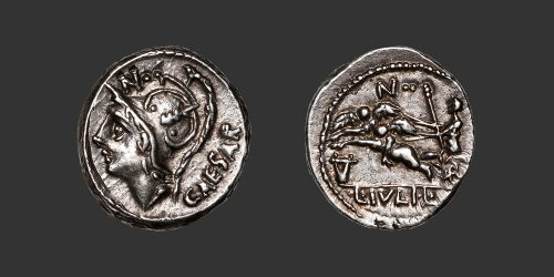 Odysseus numismatique monnaie république romaine Julia denier