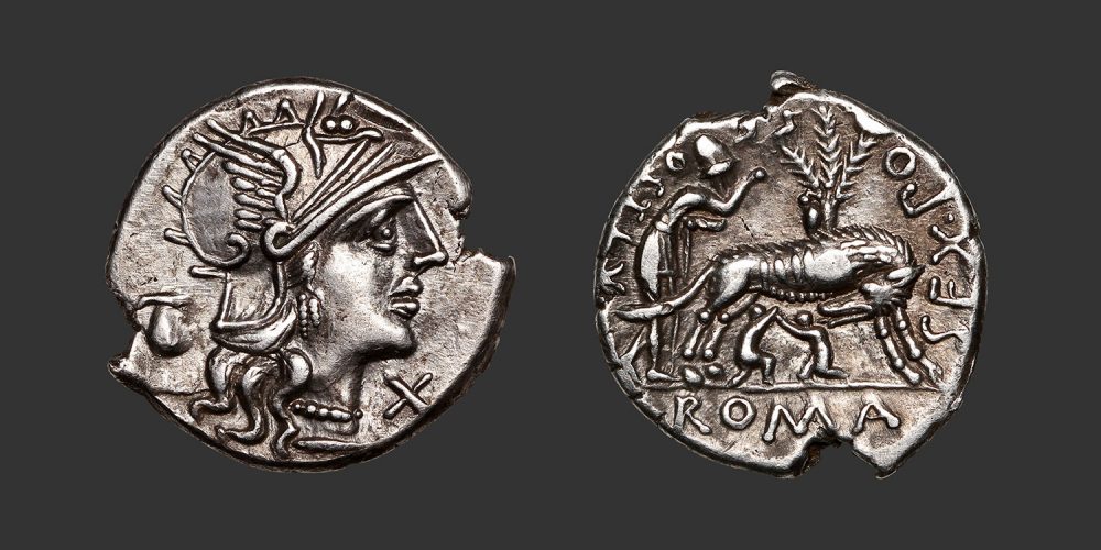 Odysseus numismatique monnaie république romaine Pompeia denier