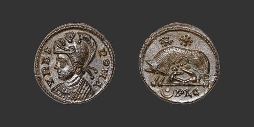 Odysseus numismatique monnaie romaine Rome Follis Nummus