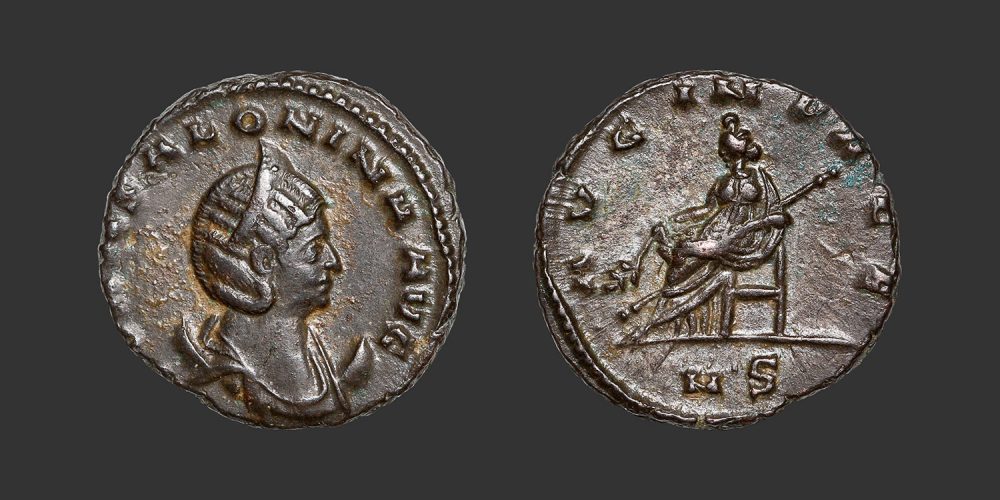 Odysseus numismatique monnaie romaine Salonine antoninien