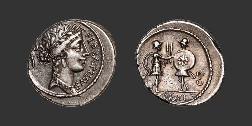 Odysseus numismatique monnaie république romaine Servilia denier