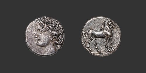 Odysseus numismatique monnaie grecque Zeugitane Carthage shekel