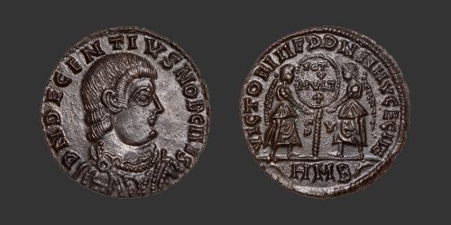 Odysseus numismatique monnaie romaine Décence maiorina centenionalis