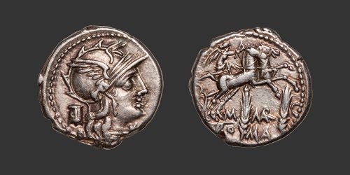 Odysseus numismatique monnaie république romaine Marcia denier