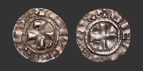 Odysseus numismatique monnaie féodale Auvergne Brioude Guillaume II denier