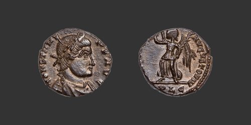 Odysseus numismatique monnaie romaine Constant Ier follis nummus