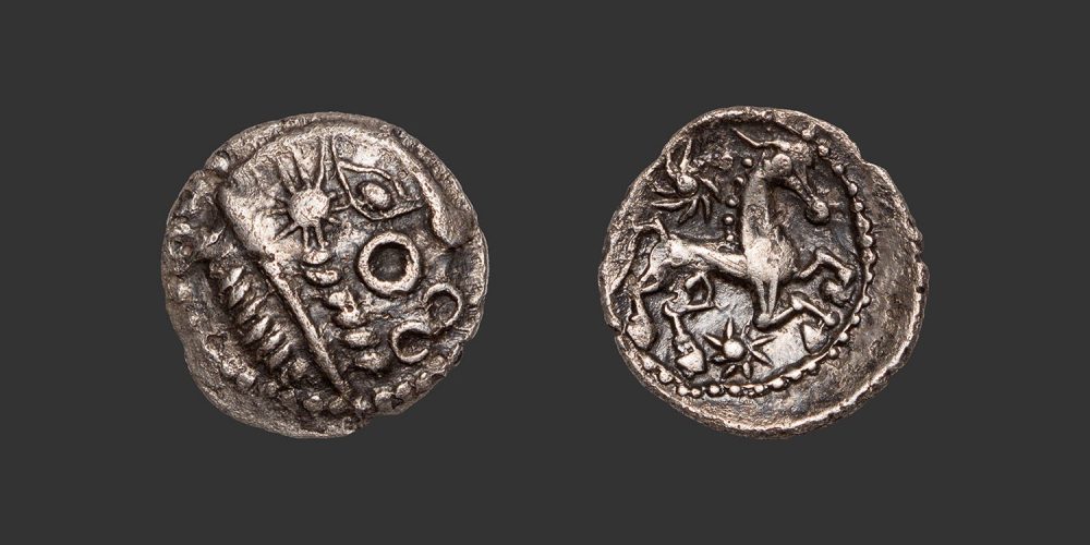 Odysseus numismatique monnaie gauloise Bellovaques quart de statère