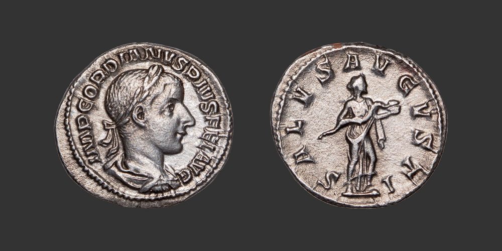 Odysseus numismatique monnaie romaine Gordien III denier