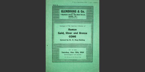 Odysseus Numismatique Livres Catalogues de Vente Monnaies IMPORTANT COLLECTION OF ROMAN COINS • Glendining 1949