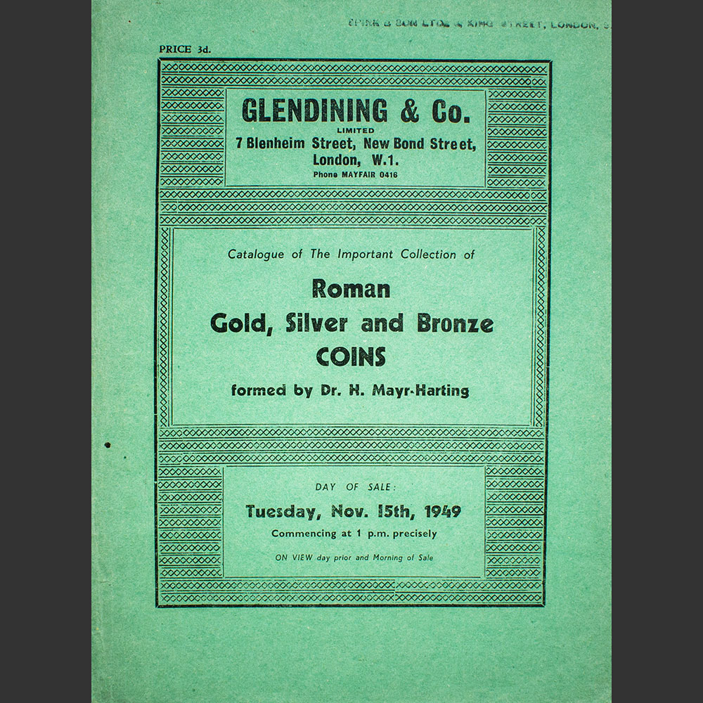 Odysseus numismatique catalogues de vente IMPORTANT COLLECTION OF ROMAN COINS Glendining 1949