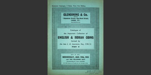 Odysseus Numismatique Livres Catalogues de Vente Monnaies IMPORTANT COLLECTION OF ENGLISH & ROMAN COINS • Glendining 1951