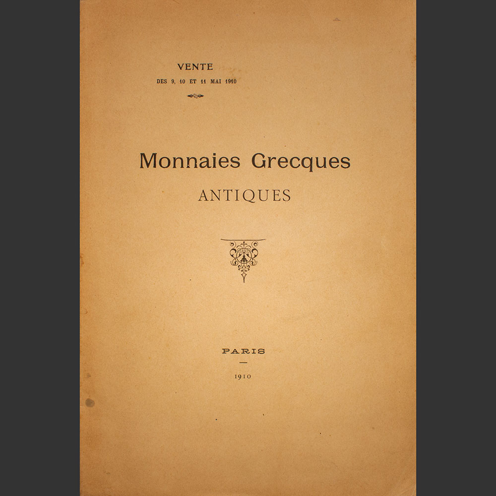 Odysseus numismatique catalogues de vente MONNAIES GRECQUES ANTIQUES Rollin & Feuardent 1910