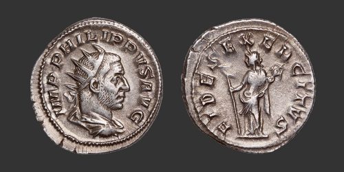 Odysseus numismatique monnaie romaine Philippe Ier antoninien