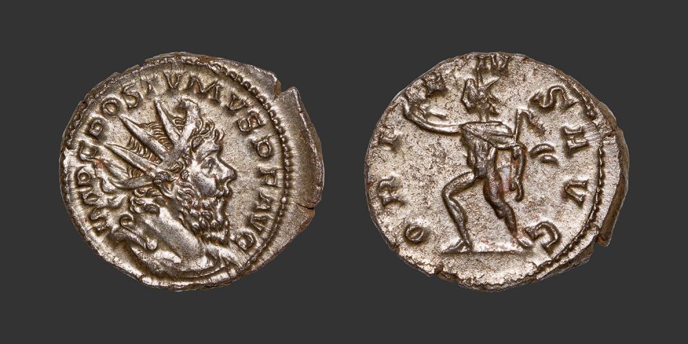 Odysseus numismatique monnaie romaine Postume antoninien