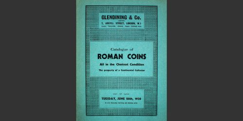 Odysseus Numismatique Livres Catalogues de Vente Monnaies ROMAN COINS - PROPERTY OF A CONTINENTAL COLLECTOR • Glendining 1938